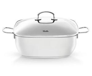 Fissler Cocotte en acier inoxydable carrée à induction secural 28 cm