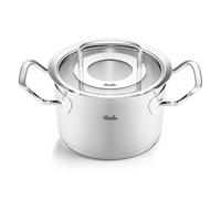 Fissler Collection Original-Profi Faitout En Acier Inoxydable (16 cm, 2,1 l) Avec Couvercle En Verre, Compatible induction, Argenté