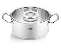 Fissler Collection Original-Profi Sautoir (20 cm, 2,6 l) En Acier Inoxydable, Cocotte Avec Couvercle En Verre, Compatible Induction, Argenté