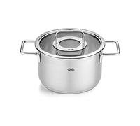 Faitout haut PURE 20 cm, argent, acier inoxydable, Fissler