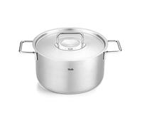 Fissler Faitout Pure 24 cm 5,7 L Acier inoxydable Couvercle métal Graduation intérieure Induction