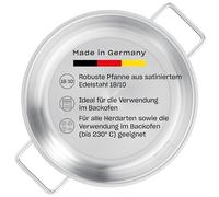 Poêle de service PURE 24 cm, argent, acier inoxydable, Fissler