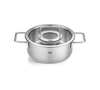 Faitout bas PURE 20 cm, argent, acier inoxydable, Fissler