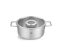 Faitout bas PURE 24 cm, argent, acier inoxydable, Fissler
