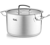 Fissler Marmite ORIGINAL PROFI 24 cm – Acier inoxydable, 6,3 L, couvercle en verre, induction