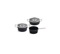 Batterie de cuisine ADAMANT, set de 3, noir, aluminium, Fissler
