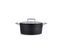 Fissler Casserole Adamant STP 24 cm – 4,9 l Antiadhésive avec Couvercle Verre Induction Anthracite