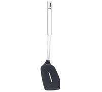 Fissler Original Profi Collection Grande spatule en acier inoxydable avec fente en silicone Ustensile de cuisine de qualité supérieure