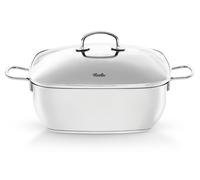 Fissler Cocotte en acier inoxydable carrée à induction secural 28 cm