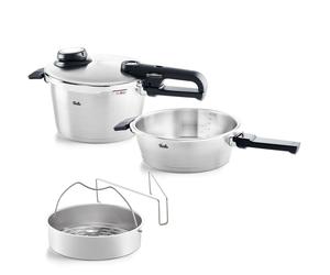 Fissler Set autocuiseur 22 cm (SKT 4,5 l + SBP 2,5 l oD) mgE 2 pcs.
