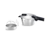 Fissler Vitaquick Autocuiseur (3,5 L, Diamètre 22 cm), avec Insert, en Acier Inoxydable, 2 Niveaux de Cuisson, Fabriqué en Allemagne, Induction