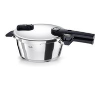 Fissler Vitaquick® Elemental Autocuiseur 3,5 L (Ø 22 cm) Vert Sauge - Fabriqué en Allemagne, Compact, 2 Niveaux de Cuisson, Fond Superthermique, Induction