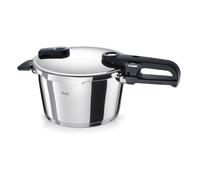 Fissler Vitaquick® Elemental Autocuiseur 4,5 L (Ø 22 cm) Vert sauge - Fabriqué en Allemagne, 2 niveaux de cuisson, économie d'énergie, fond super thermique, induction