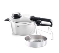 Fissler Vitavit Premium Autocuiseur (3,5 l, Ø 22 cm) Marmite à Pression en Acier Inoxydable, 4 Niveaux de Cuisson, avec Panier - Compatible Induction