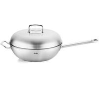 Fissler Collection Original-Profi Wok En Acier Inoxydable (32 cm, 6,4 l) Avec Couvercle Métallique, 5 Couches De Matériau Premium, Répartition Optimale De La Chaleur, Compatible Induction