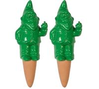 FISURA - Arrosage Automatique Goutte à Goutte en Forme de GNOME Couleur Vert. Arrosage pour Les Plantes d'intérieur et d'extérieur avec Une capacité de 100 millilitres. (Lot de 2)