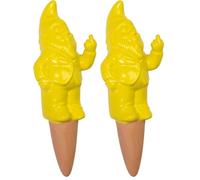 FISURA - Automatique arrosage Goutte à Goutte Dispositifs d'arrosage Automatique en Forme de GNOME. Arrosage pour Les Plantes d'intérieur et extérieur avec Une capacité de 100 millilitres. (Jaune)