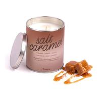 Fisura Bougie parfumée originale « Salt Caramel » en boîte avec couvercle - Bougie de soja parfumée au caramel salé - Avec boîte cadeau - Durée de vie de 45 heures - 285 grammes - Cadeau original.