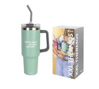 Fisura - Bouteille d'eau thermique de 1,2 litres. Grande bouteille thermique. Sans BPA. Garde au froid pendant 24 heures et au chaud pendant 12 heures. Paille incluse. 9,8 x 27,8 (Lots of ice, blu)