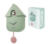 fisura. - Coucou Horloge Menthe, Rose et Blanc. Coucou Murale. Pendule Murale Originale. 3 Piles AA Non incluses. 21,5x8x41,5. Plastique ABS.