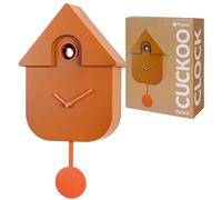fisura. - Coucou Horloge Terracotta et Rose. Coucou Murale. Pendule Murale Originale. 3 Piles AA Non incluses. 21,5x8x41,5. Plastique ABS.
