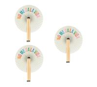 Fisura - Éventail pliable avec message "No Me Da La Vida". Éventail pliable original en papier. Pai pai multicolore. Détail de mariage pour invités. Cadeau fête ou cérémonies. 3 unités