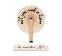 fisura. - Éventail pliable. Éventail pliable en papier. Éventail pai pai Éventail pour mariage pour invités. Cadeau pour fêtes ou cérémonies. (Love)