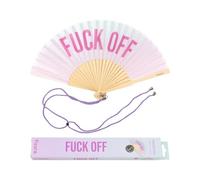 Fisura Éventail pliable original avec messages. Éventail pliable à main pour femme, été, mariage, fête, anniversaire, cadeau., Violet, défaut