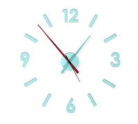 Fisura - Horloge Murale DIY Couleur Menthe pour Bureau, Cuisine, Chambre, Salle de séjour, décoration pour la Maison