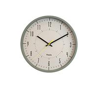 Fisura - Horloge Murale Originale. Horloge de Cuisine Moderne. Horloge Murale. 30 centimètres de diamètre. ABS et Verre. 1 Pile AA. Horloge sans tic-tac. (Gris)