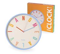 Fisura - Horloge Murale Originale No me da la Vida. Design Bleu Moderne, modèle Silencieux 35 cm adapté à Cuisine, Bureau, Chambre. Fonctionne avec 1 Pile AA (Non incluses)