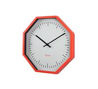 fisura. - Horloge Murale Originale Octogonal Coral, Horloge de Cuisine Moderne, Horloge Murale néon, diamètre 30 cm, ABS et Verre 1 Pile AA.