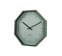 fisura. - Horloge Murale Originale octogonal Verte. Horloge de Cuisine Moderne. Horloge Murale Verte. 30 centimètres de diamètre. ABS et Verre. 1 Pile AA.