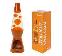 Fisura - Lampe à lave avec bougie. Lampe à lave sans électricité. Lampe à lave terracotta. Lampe écologique. Cadeau original. 29 cm x 8,5 cm (Bougie non incluse)