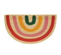 Fisura Paillasson d'entrée « Arcoiris » en Coco avec Base antidérapante en PVC Paillasson extérieur Original Peint à la Main Dimensions : 70 cm x 40 cm