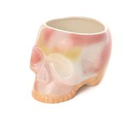 fisura. - Pot de Fleurs Original avec Motif Pot de Fleurs et de Plante décoratif. Jardinière décorative d'intérieur. Pot en céramique pour Fleurs et succulentes. (Rosa, tête de Mort)