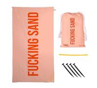 fisura. - Serviette de Plage Grande F*cking Sand, Microfibre légère avec Effet Anti-Sable et séchage Rapide. Parfaite pour la Piscine, la Plage, Le Camping ou Pique-Nique.
