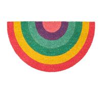 fisura. - Tapis intérieur en Forme d'arc-en-Ciel. Paillasson Original en Noix de Coco avec Support antidérapant en PVC. Dimensions : 70 x 40 cm. (Arc-en-Ciel, Multicolore)