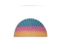 fisura. - Tapis intérieur en Forme de Coquillage. Paillasson Original en Noix de Coco avec Support antidérapant en PVC. Dimensions : 70 x 40 cm. (Coquillage, Multicolore)