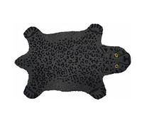 fisura. - Tapis intérieur en Forme de panthère Noire. Paillasson Original en Noix de Coco avec Support antidérapant en PVC. Dimensions : 70 x 40 cm. (Panthère, Noir)