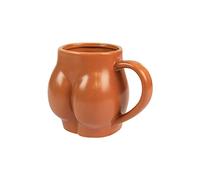 fisura. - Tasse amusante en forme de corps. Mug brun original. Capacité : 320 millilitres. 14 x 10,5 x 8 centimètres. Matériau : Porcelaine