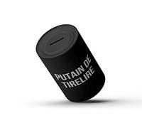 FISURA - Tirelire Originale pour Adultes avec Le Message p*Tain de Tirelire. Grande Tirelire à casser. Dimensions : 13 x 20 centimètres.