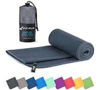Fit-Flip Serviette Microfibre - pour Le Sport, Musculation et la Piscine | compacte, ultra-légère et rapidement sèche, parfait pour natation, plage et voyage