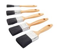 Fit For The Job Ensemble de 5 pinceaux Professional pour Une Finition Lisse avec des peintures-émulsions à Aspect Brillant et satiné sur Les Murs, plafonds, Meubles, Bois et métal