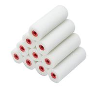 Fit For The Job Lot de 10 mini rouleaux en mousse 100mm pour peinture artisanale à aspect brillant et satiné, finition lisse sur les plinthes, rebords de fenêtre, panneaux, armoires, métal et plus