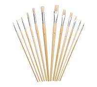 Fit For The Job Lot de 12 pinceaux Artiste, Bricolage, déco, précision | Plusieurs tailles pour aquarelle, huile et acrylique, loisirs créatifs enfants, adultes, graphisme, revalorisation, modelage