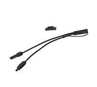 FITEGBAPY Câble Adaptateur Solaire 10 AWG vers SAE |Scellé et Anti-Pluie - Bouchon bloquant |Robuste 10 AWG pour Camping-Car/Moto/Solaire |0,35 m Noir, résistant à la Chaleur jusqu'à 105 °C