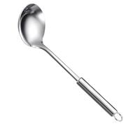 Fitlin Ladle, 201 Stainless Steel Kitchen Spoon for Cooking and Serving, 13 in / 33 cm Long, Hollow Handle Anti-Scald Design, Lightweight 4.6 oz Soup Ladle, Easy to Clean, with Hanging Loop