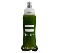 FITLY Flask 250 ml Forest Green - Gourde Souple Pour Sac D'hydratation De Course - Idéal pour Le Running - Bouteille D'eau Pliable pour Utilisation en Extérieur - Flasque souple pour l'hydratation