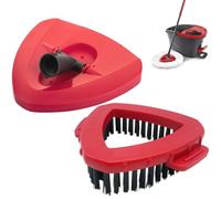 FiTspi Lot de 2 brosses de rechange pour serpillère rotative Vileda/O-Cedar EasyWring - Accessoire de serpillère triangulaire